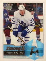 2016-17 Upper Deck Young Guns Rookie #460 Frederik Gauthier YG RC Toronto Maple